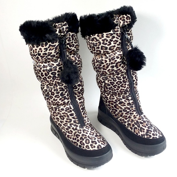 Pajar Canada Leopard Print Winter Boots 